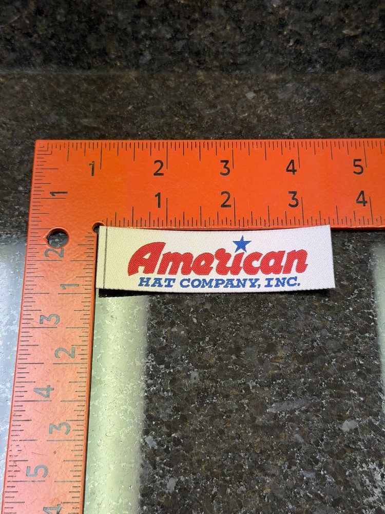 American Hat Co rodeo patch, hat patch. Woven patch with adhesive backing