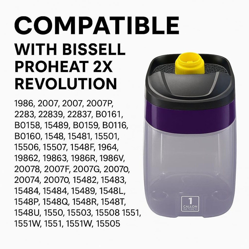 Replacement Vacuum Clean Solution with Cap for Bissell ProHeat 2X Revolution ...