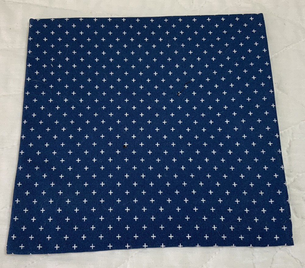 Vintage Patchwork Quilt Table Topper Or Mini Doll Crib Quilt, Nine Patch