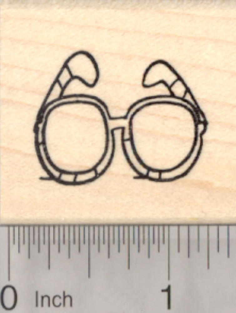 Sunglasses Rubber Stamp, Eye glasses D22005 WM