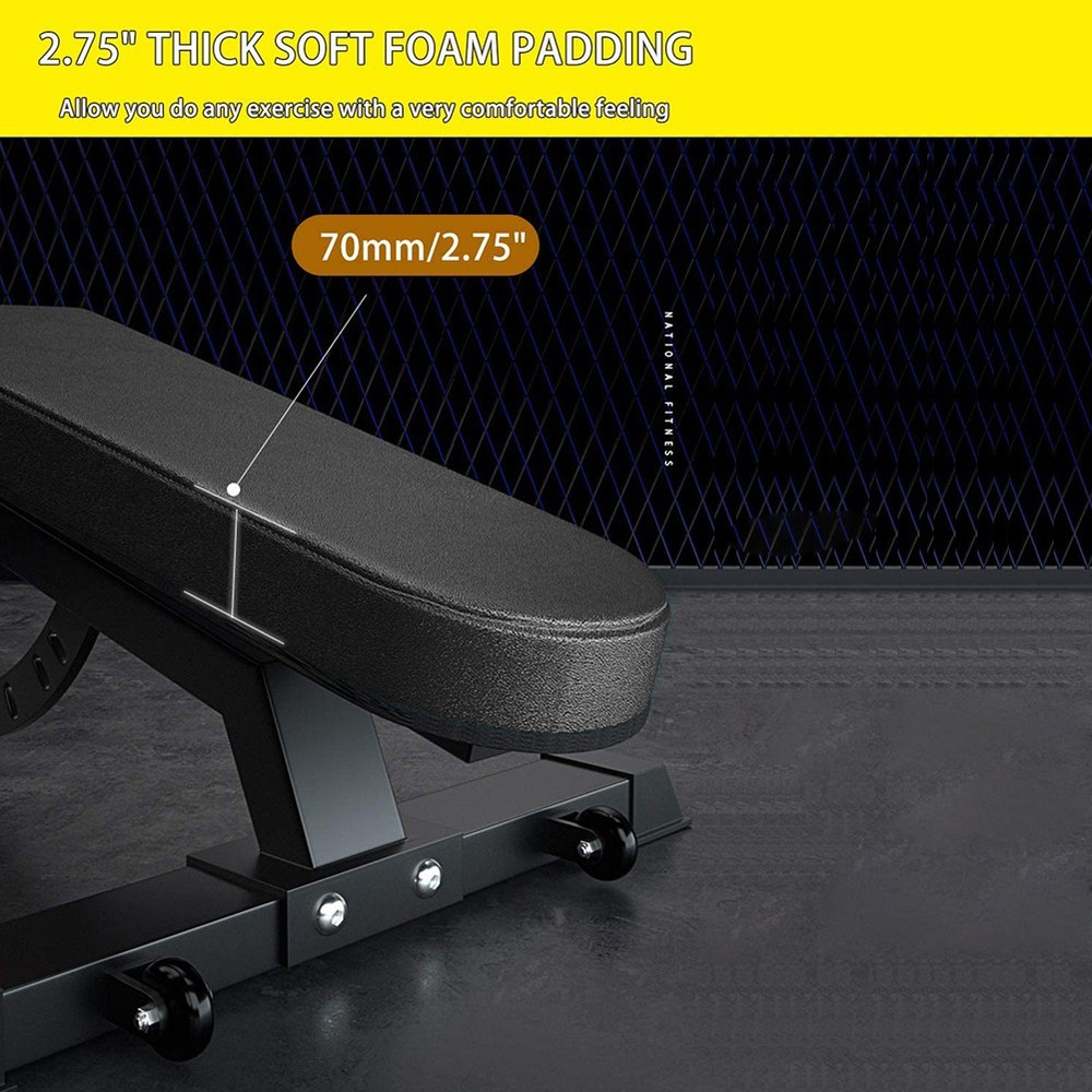 Adjustable Foldable Weight Bench for Full Body Strength Training at Home