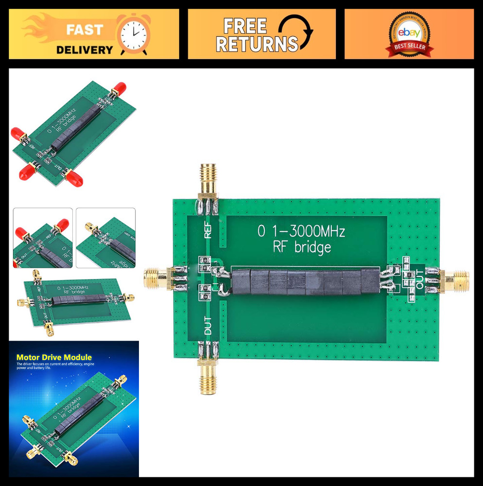 RF SWR Reflection Coefficient Analyzer Module 0.1-3000MHz Antenna Bridge SMA Con