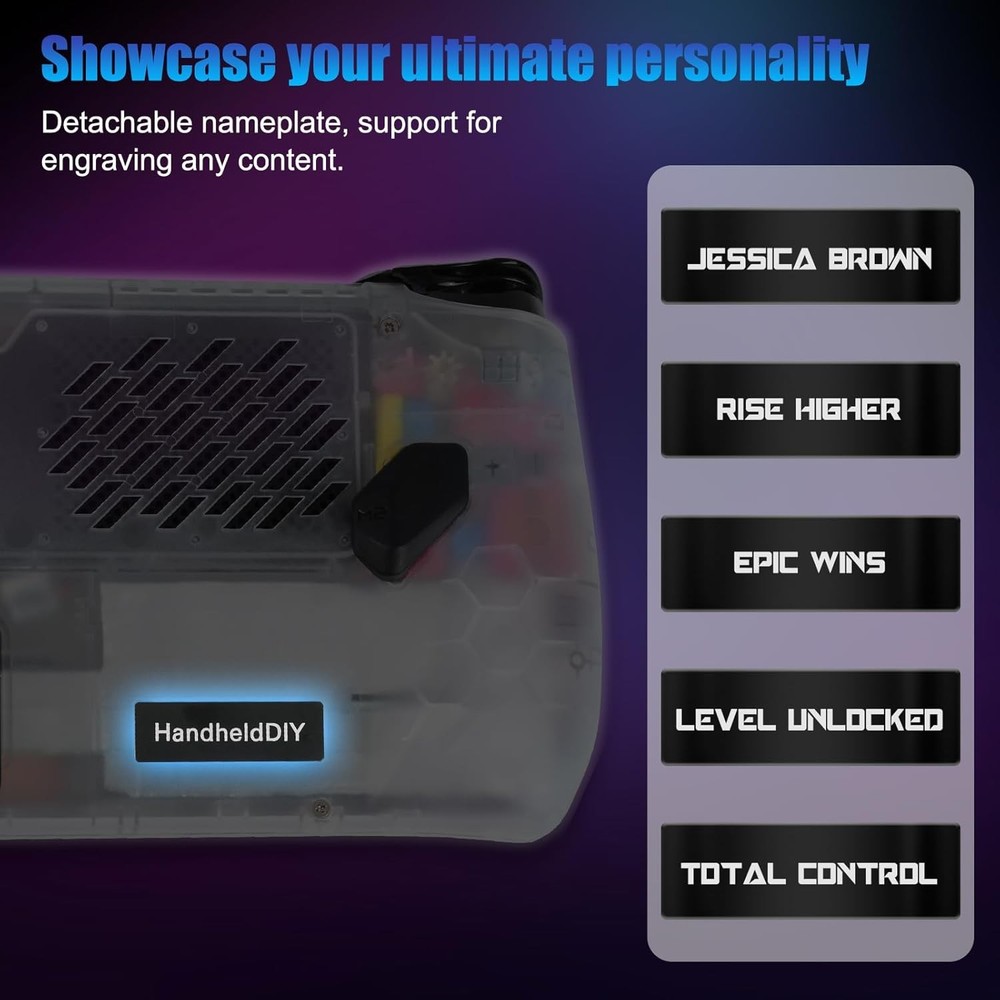 Cooling Modcase for ROG Ally, Ally Back Plate Accessories, Translucent