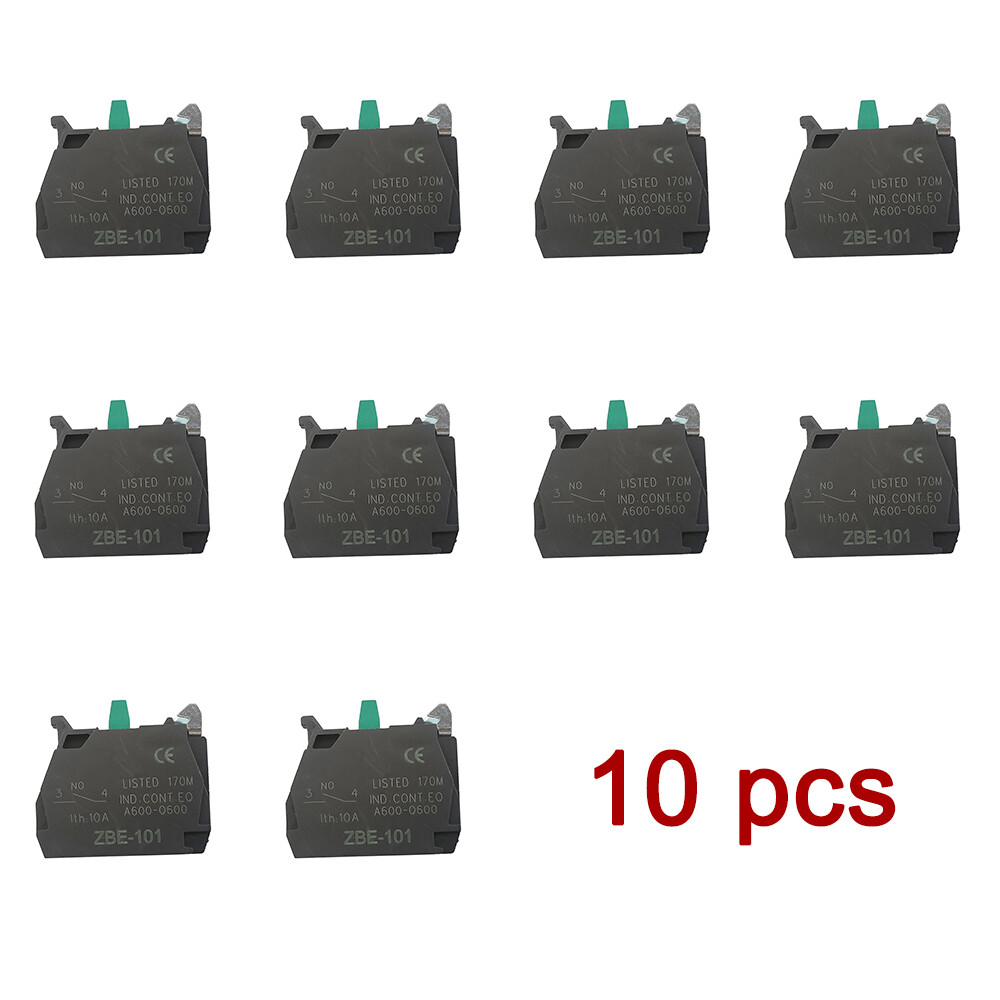10PCS ZBE-101 Single contact block silver alloy screw clamp terminal 1NO ZBE101