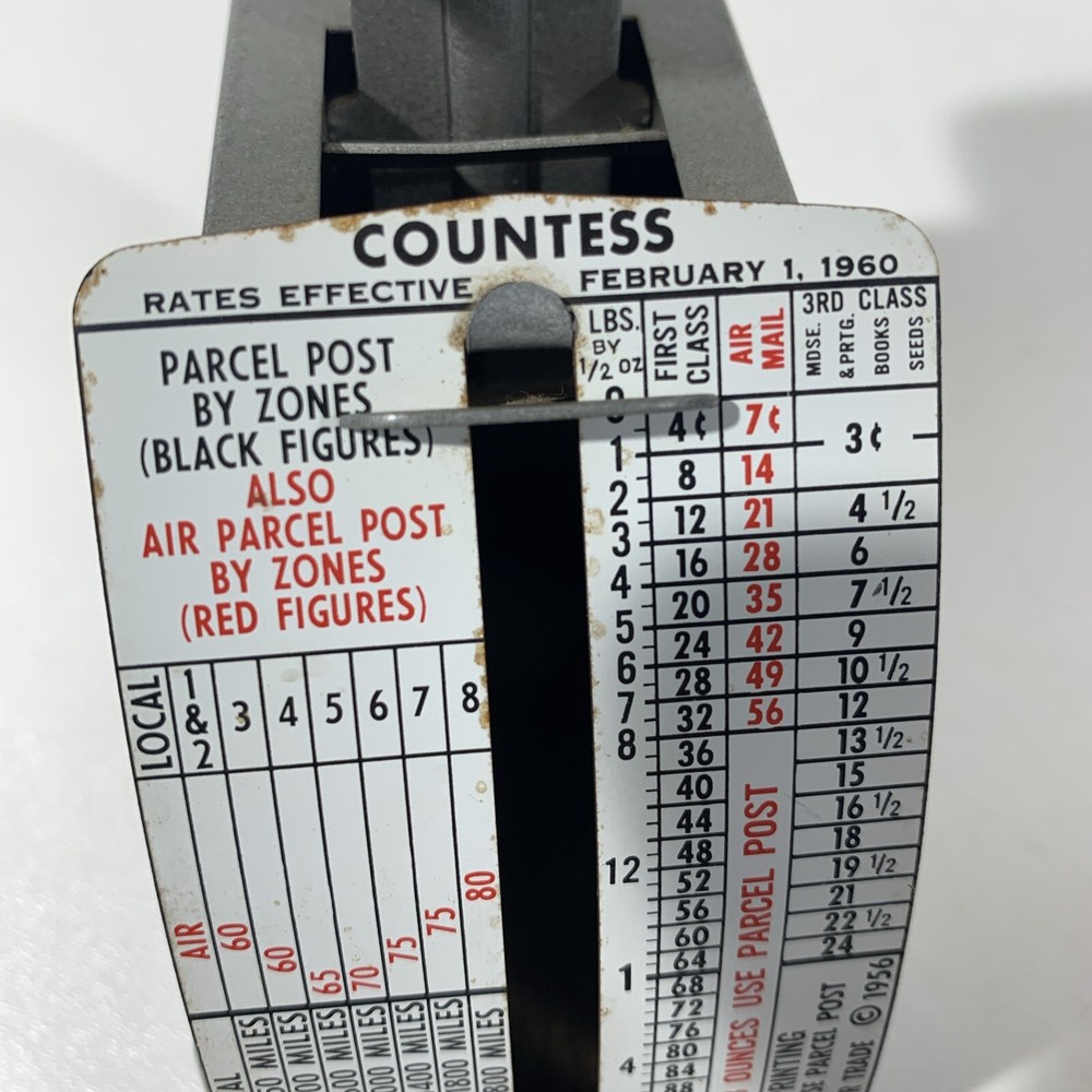 Vintage Countess Parcel Postal Scale Model M-2 Gray 1956