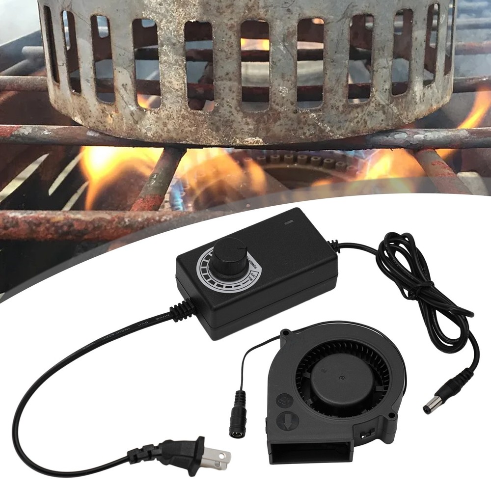 Powerful Airflow for Charcoal Grills 9733 DC Blower with Speed Controller