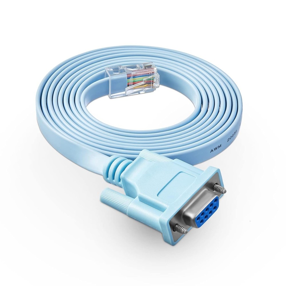 Plug-and-Play DB9 to RJ45 Console Management Cable - Reliable Data Transfer