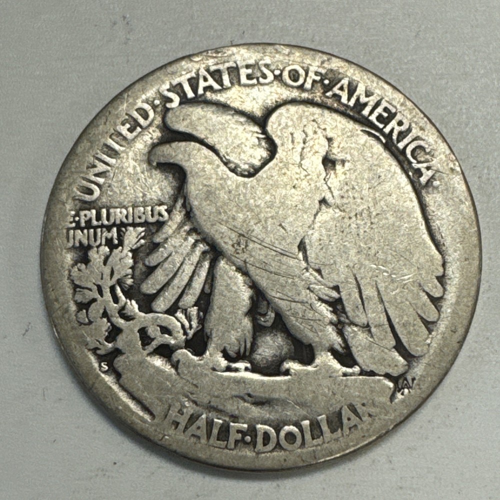 1921-S Walking Liberty Half Dollar.