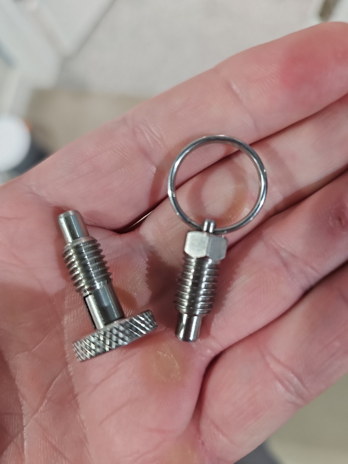 Locking SS Knurled Spring Pin Set (4) Upgrade For REP X PEPIN Dumbbells