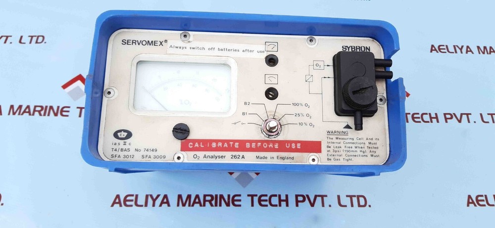 SERVOMEX 262A O₂ Oxygen Analyzer SFA 3012 SFA3009