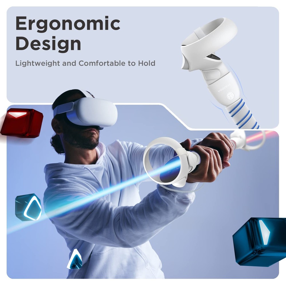 Handle Attachments Compatible with Oculus Quest 2 Controller Accessories, VR ...