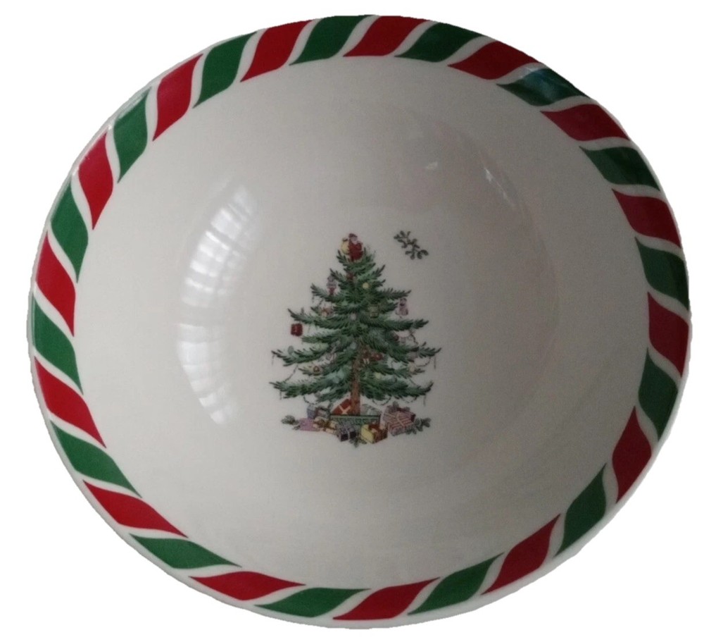 Spode Christmas Tree 6" Candy Cane Candy Bowl ⭐Brand New ⭐