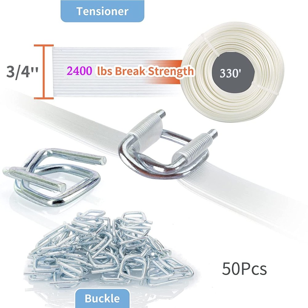 Composite Polyester Cord Strapping Kit, 3/4 x 330' Composite Polyester Cord Stra