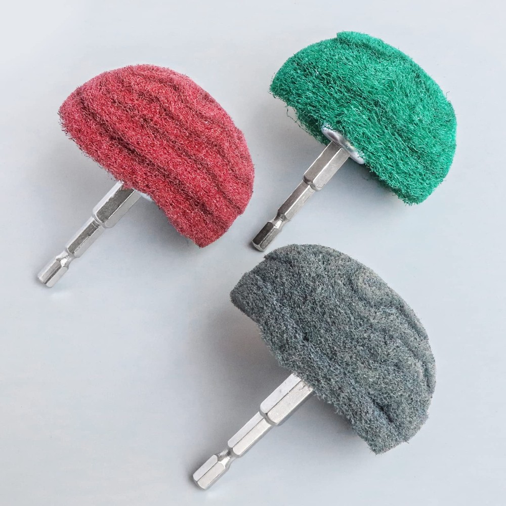 6PCS Non Woven Buffing Wheel Drill Kit