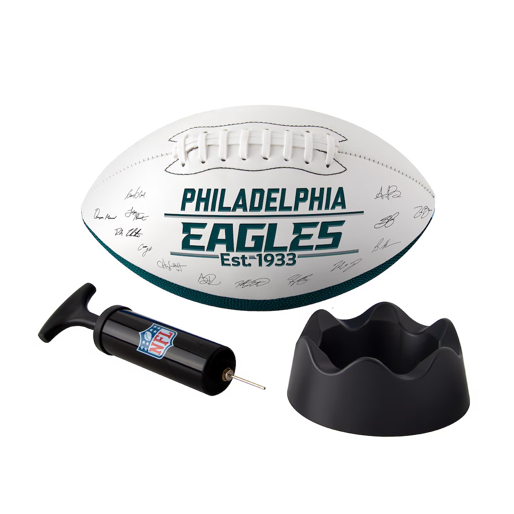 Philadelphia Eagles Logo Brands 2025 Autograph Signature Football