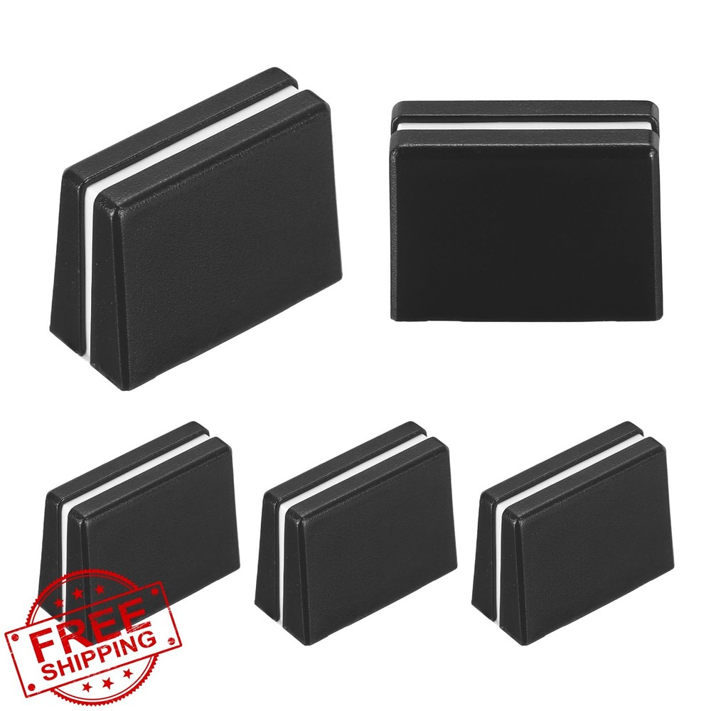 MECCANIXITY 5pc Black Universal Mixer Fader Knobs Slider Caps