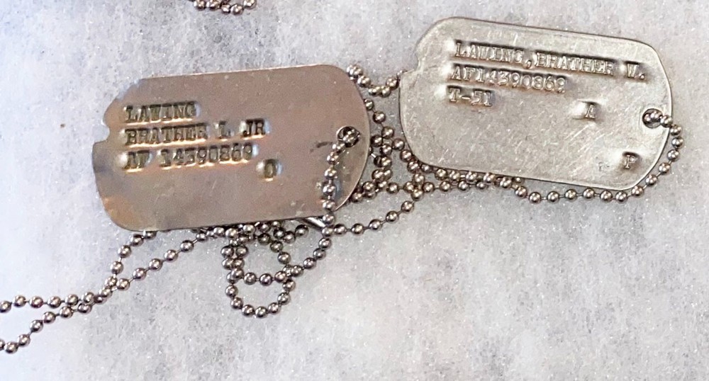 Post-WWII Lawling  Brather T-51 Dog Tag Set