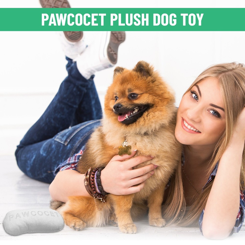 Pill Parody Plush Dog Toy