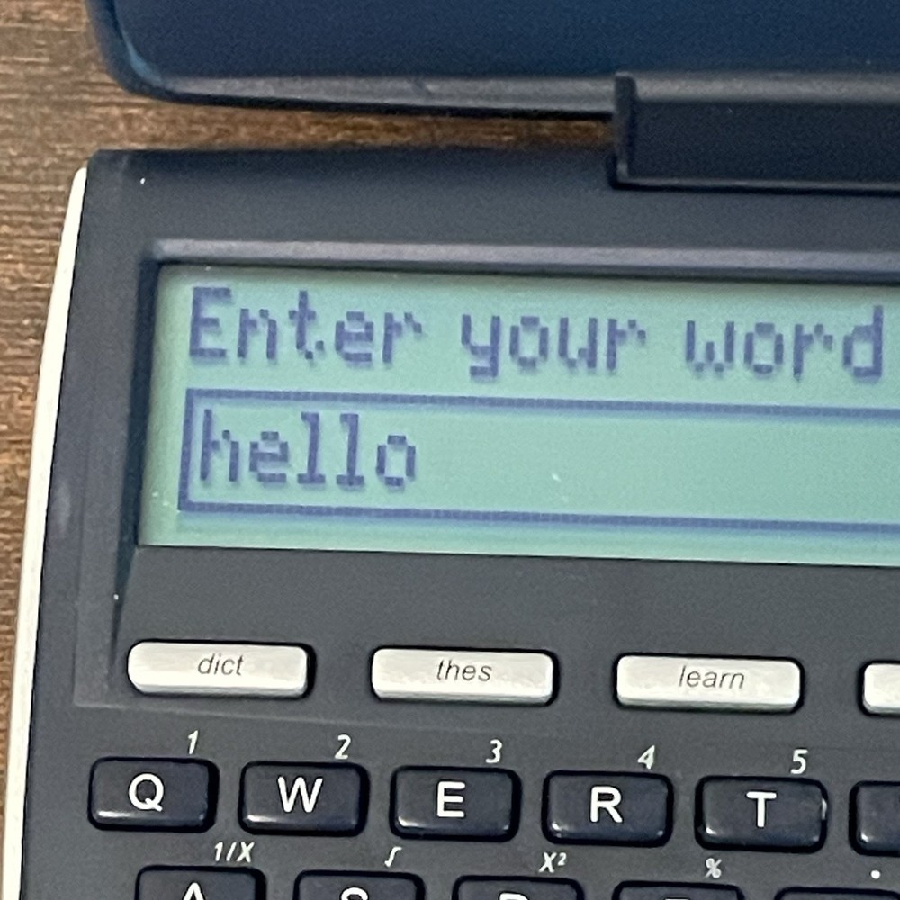 Franklin Intermediate Dictionary Spell Correction Merriam Webster MWD-465 TESTED