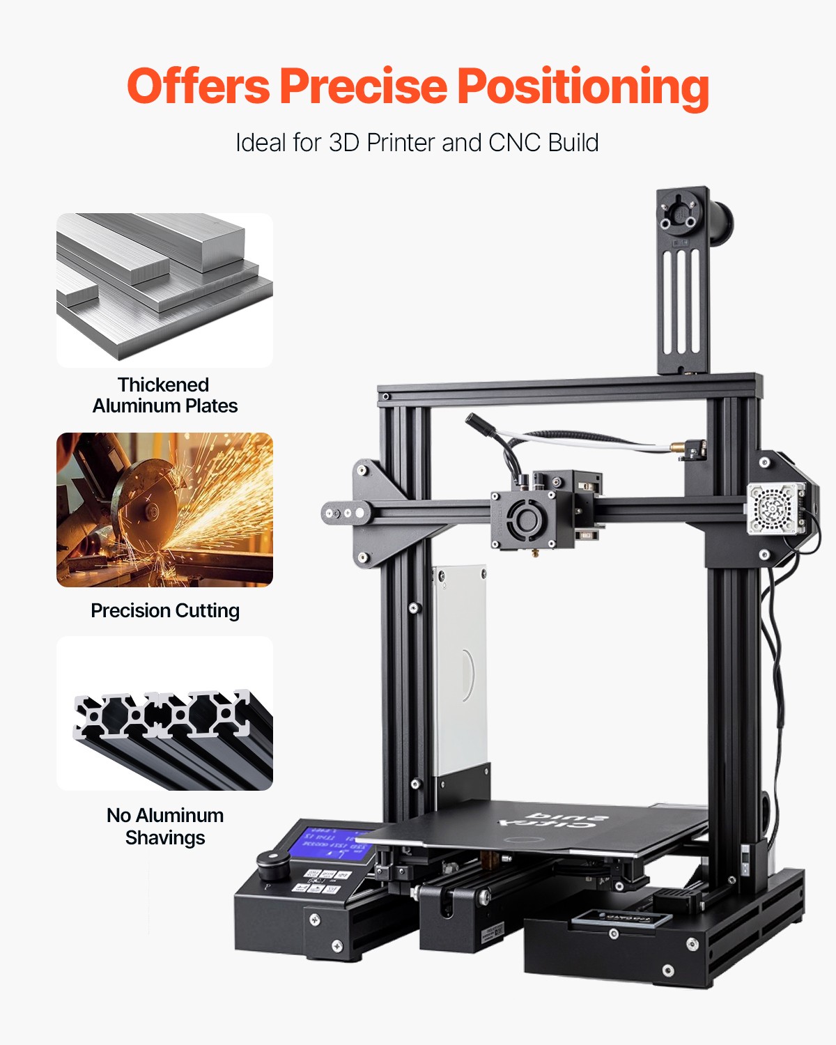 4PCS 39.4 in (1000 mm) T Slot 2040 Aluminum Extrusion Anodized Linear Rail