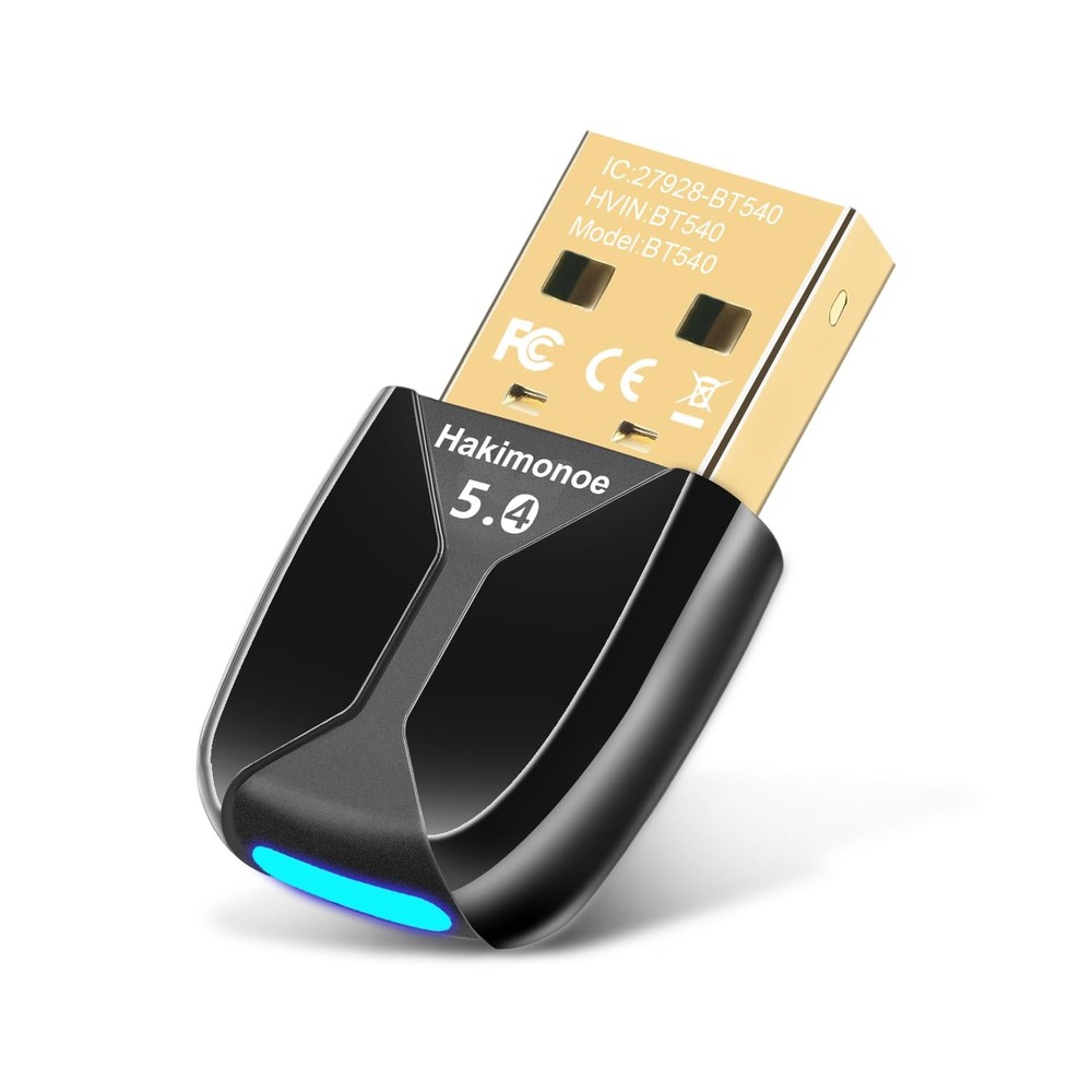 Upgraded USB Bluetooth 5.4 Adapter for PC,Wireless USB Dongle for Laptop Desktop