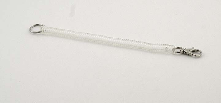 8" Curly Cord Tether with Snap, Secure Scoop Attachment, Quick Release