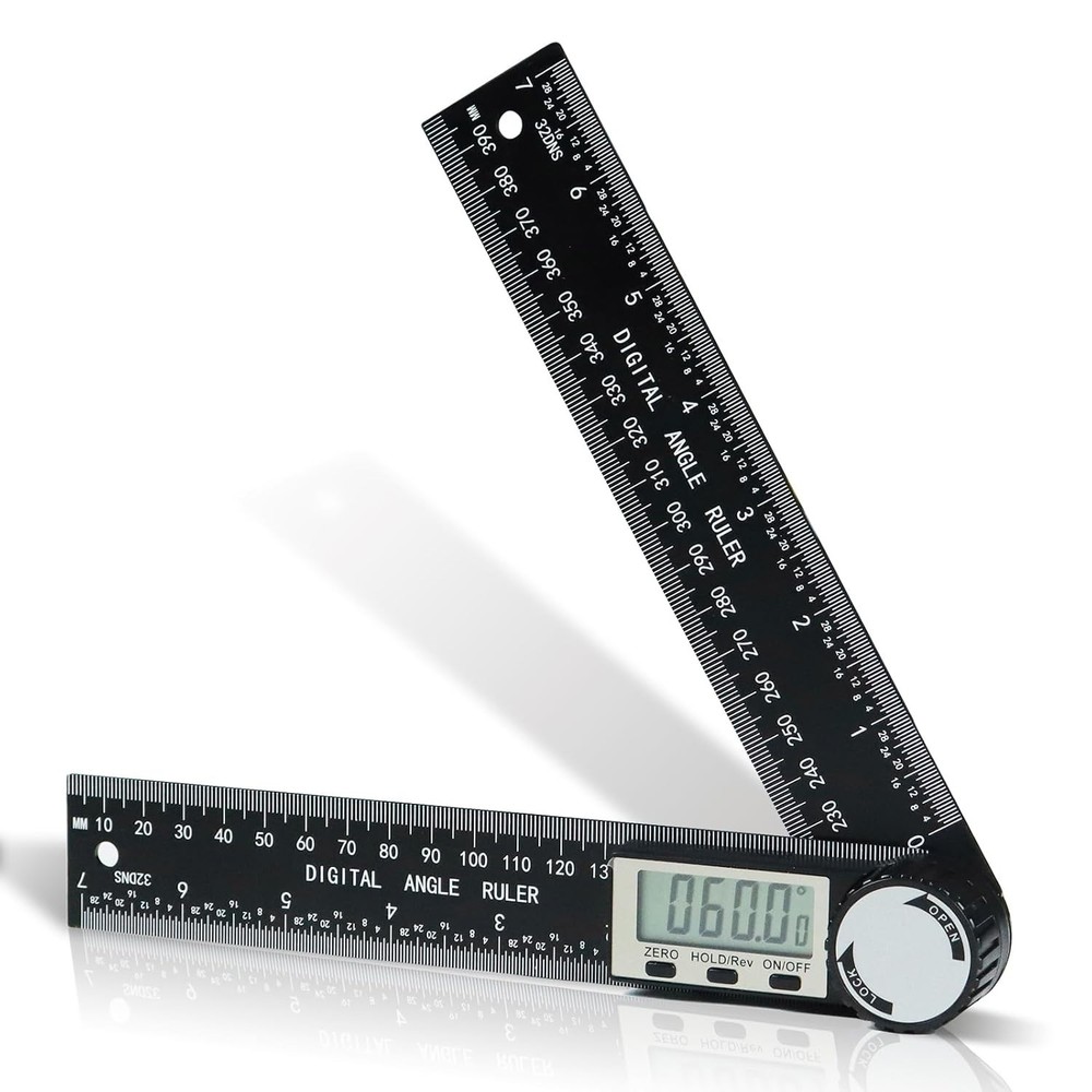 Third Generation Protractor Angle Finder, Digital Angle Ruler with 7inch/200mm