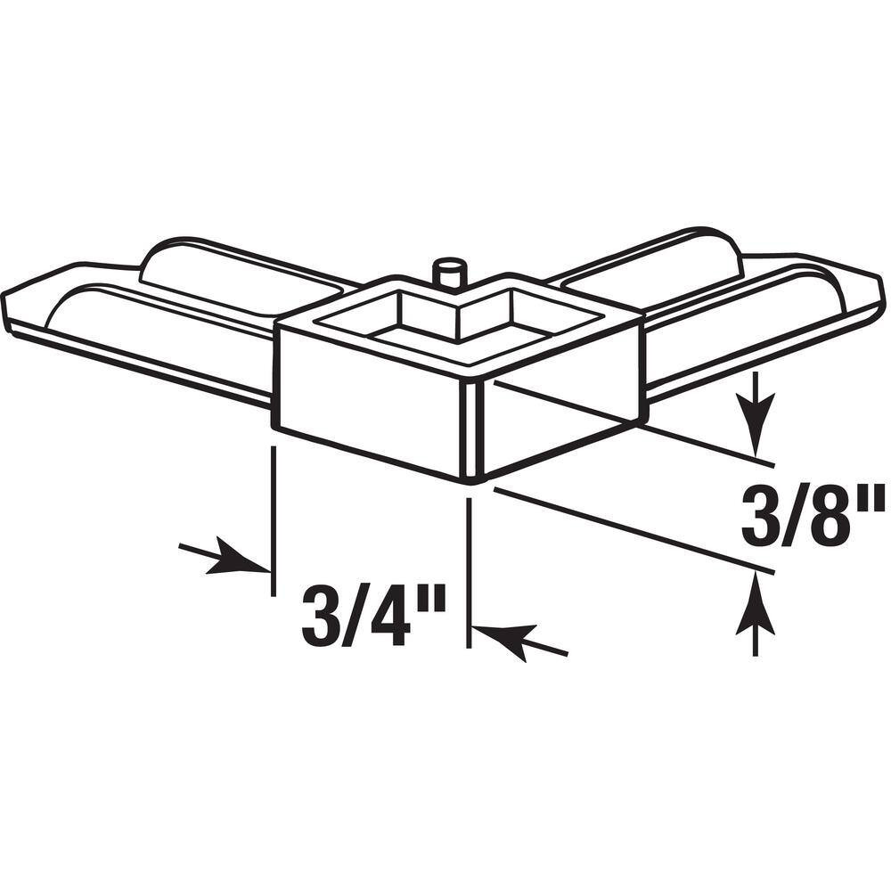 Screen Frame Corner, 3/8 In. X 3/4 In., Bronze (50-Pack)