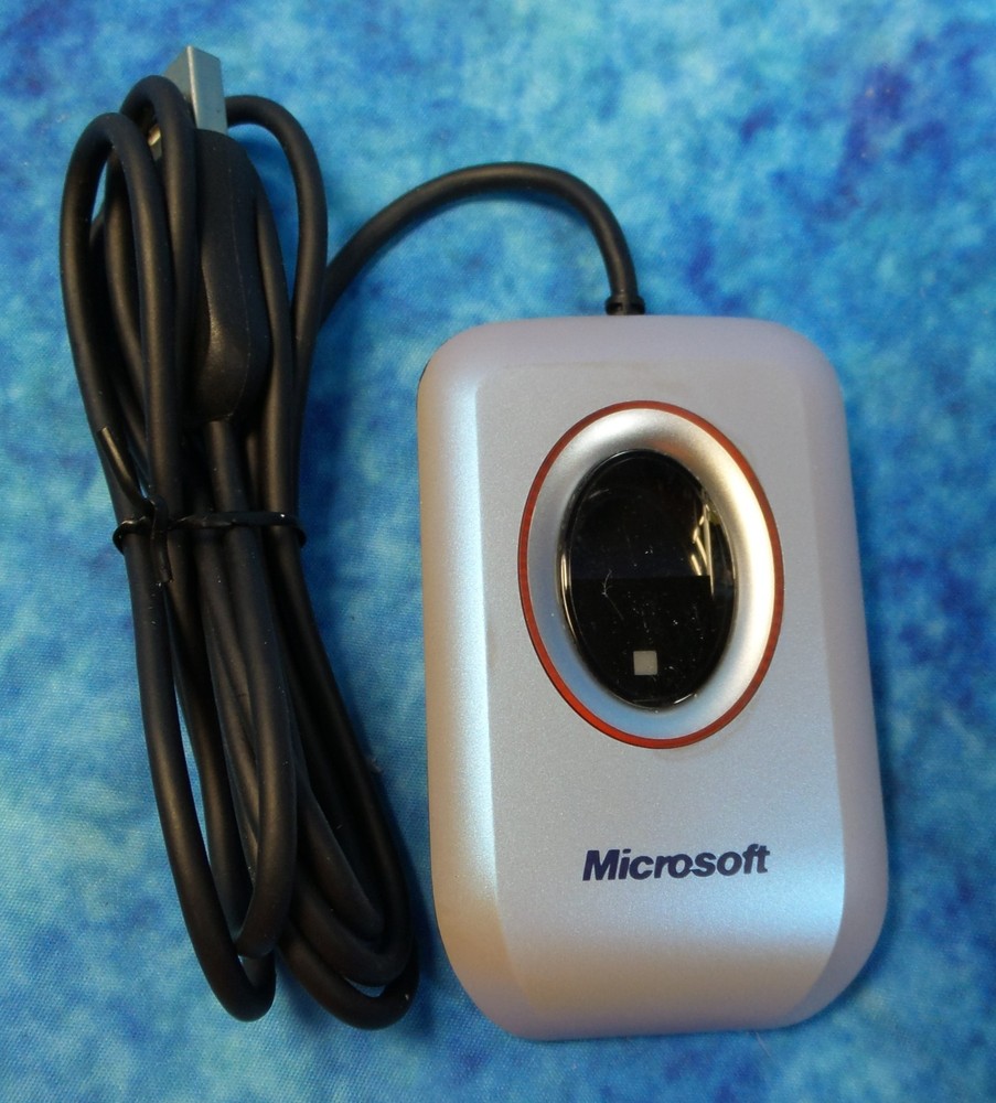 Microsoft Fingerprint Reader USB Port PC Computer Security Model 1033 Windows