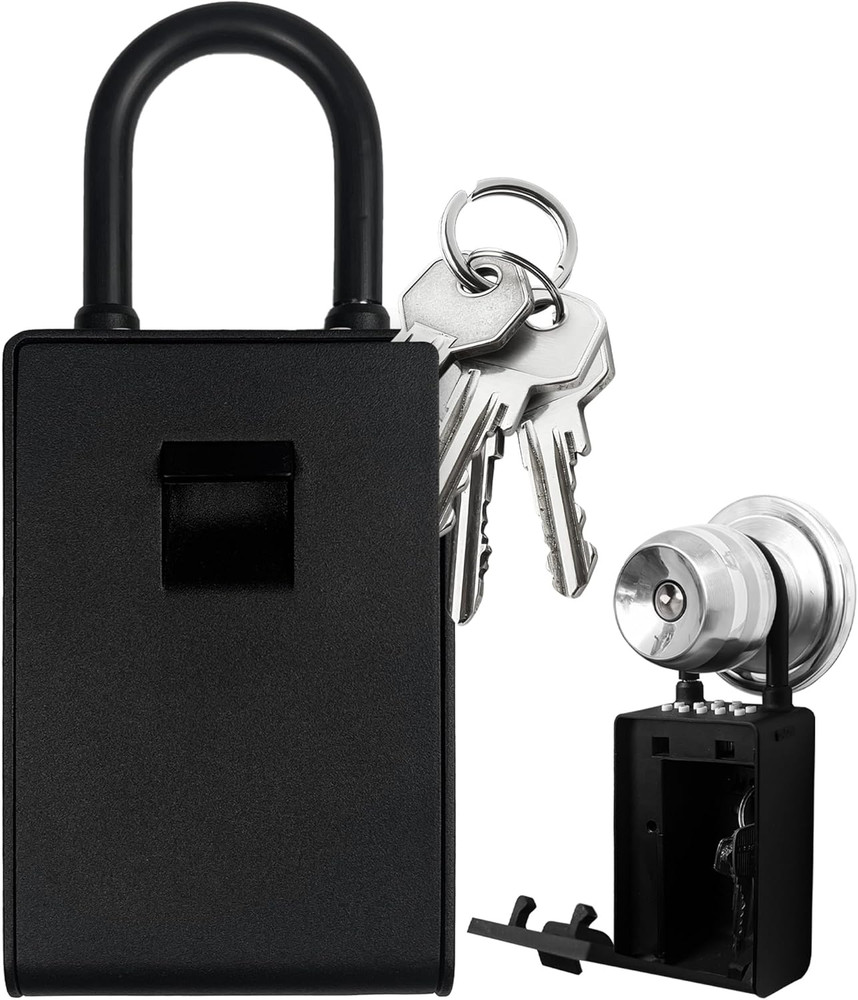 Bluetooth Key Lock Box - Smart Wall Mount, Keyless Entry, Waterproof, Extra Larg