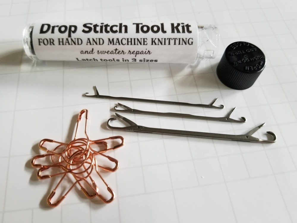 Drop Stitch Tool Kit: 3 Sizes plus Stitch Catchers & Storage Container