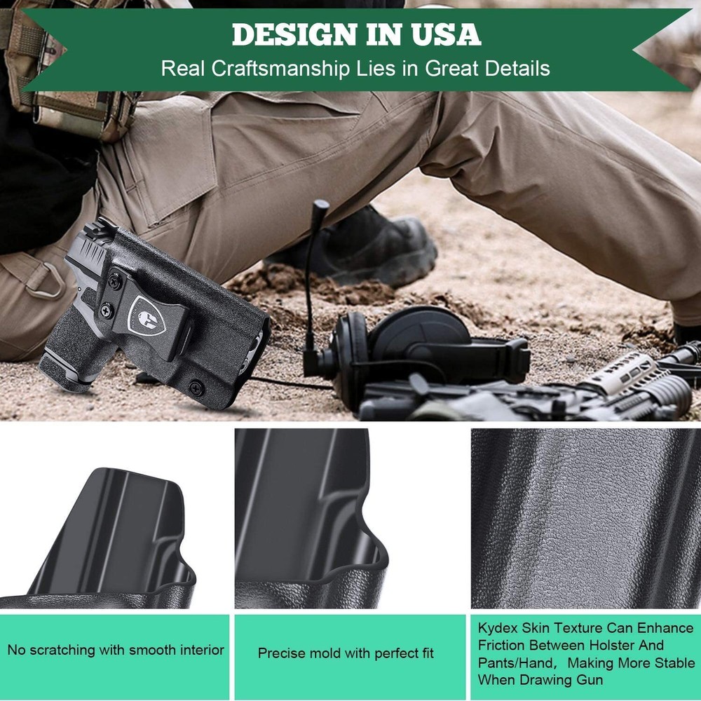 Hellcat Holster , IWB Kydex Holster Fit Springfield Armory Hellcat & Hellcat Pro