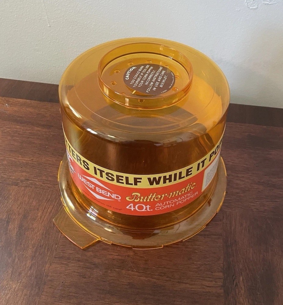 West Bend Buttermaric 4 Quart Automatic Corn Popper #25467 Replacement Lid