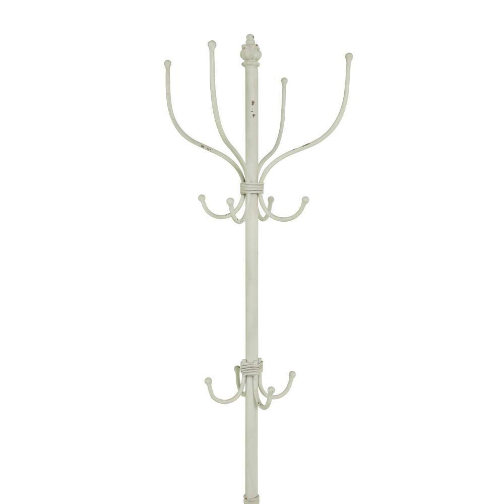 White Metal Coat Rack