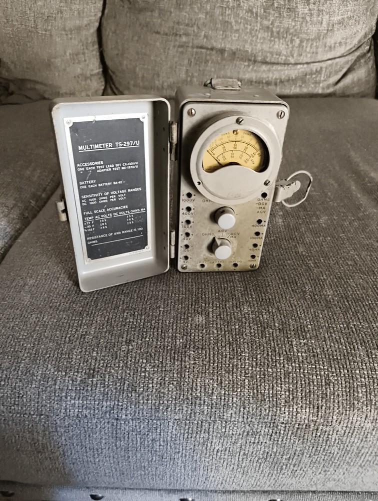 Vintage Multimeter TS-297/U US Army Signal Corps Untested