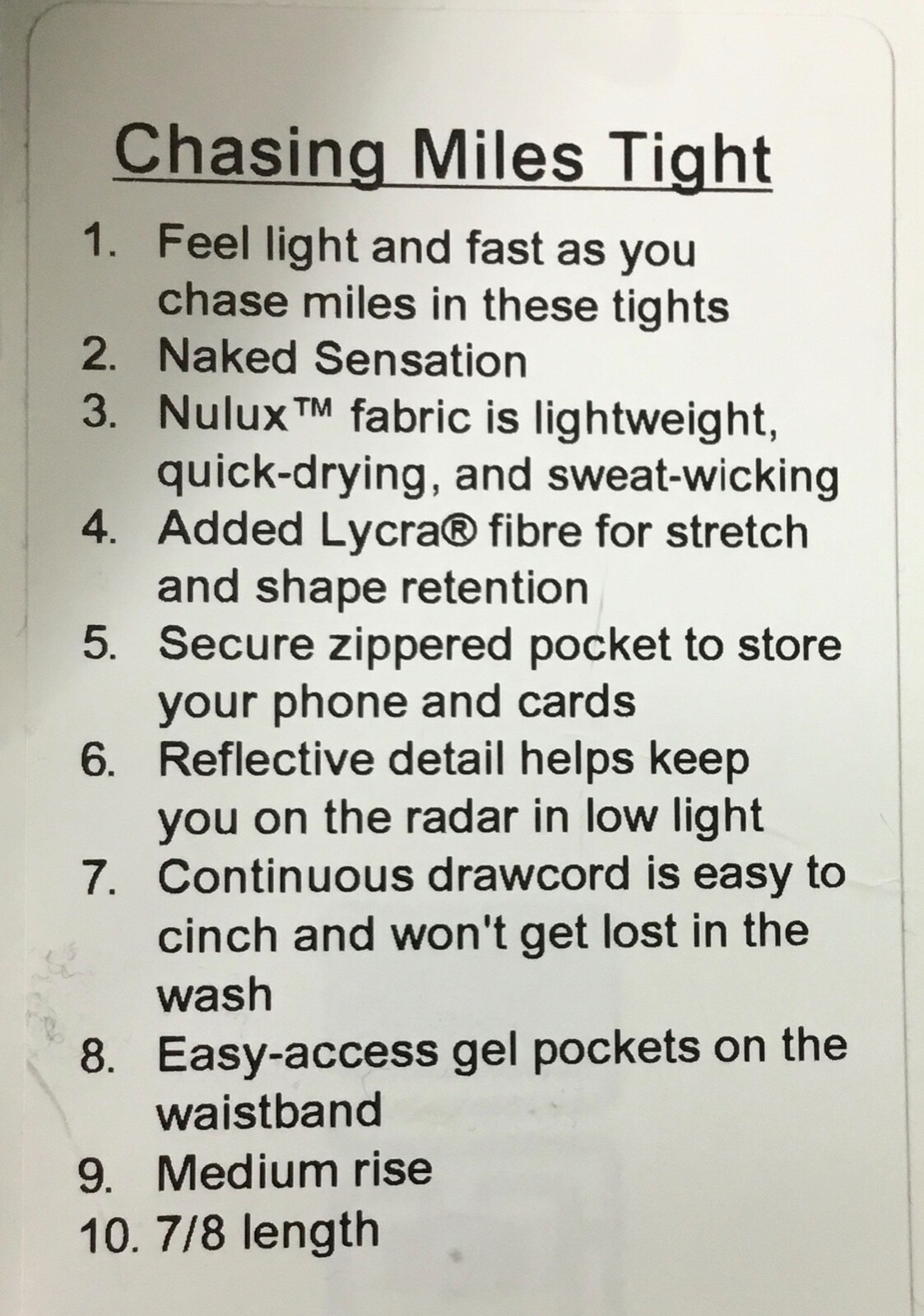 Lululemon Chasing Miles Tight 7/8 Tight LW5AXRS NULUX DKUB Green Size 10 NWOT