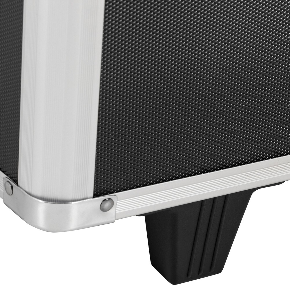 Aluminum Alloy Document Box File Organizer Rolling Locking Filing Storage Box