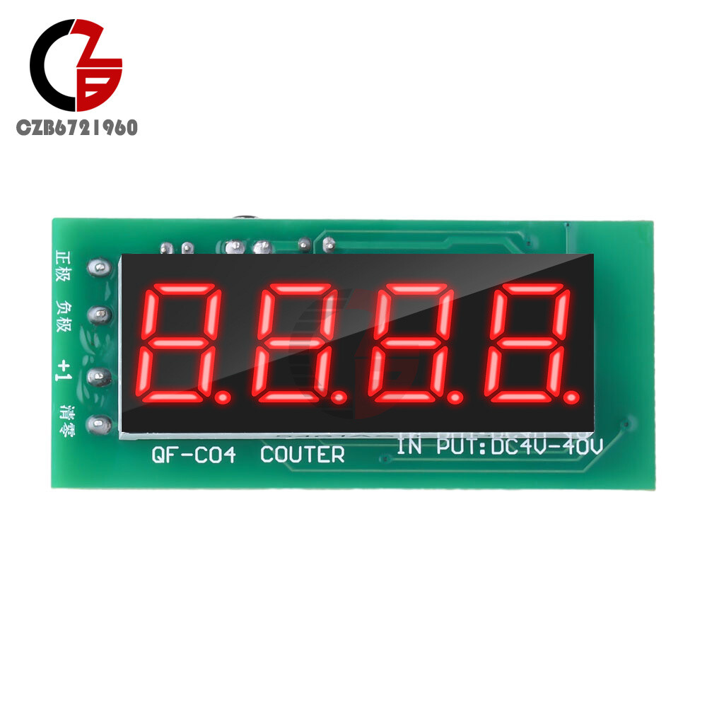 Counter Module 4-digit Digital Display w/ Memory Function DC4-40V Counter Module