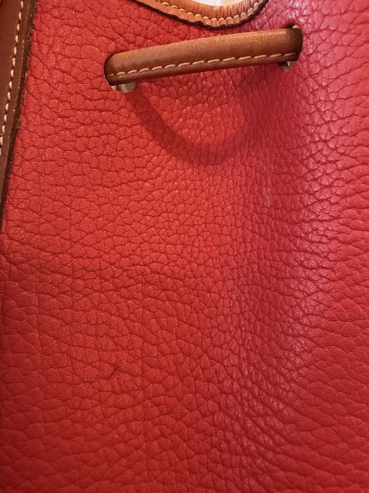 Dooney and Bourke Red Leather Knapsack PURSE