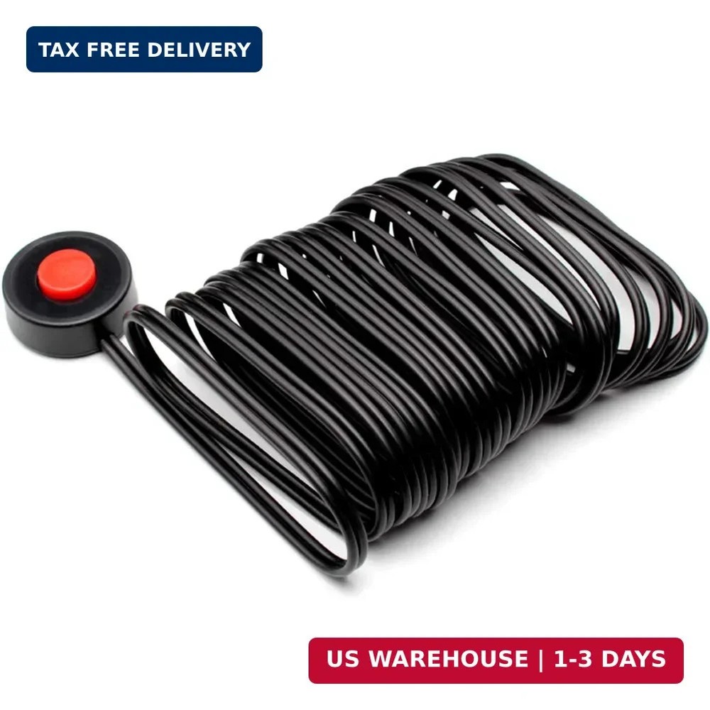 FARBIN Air Horn Button, Round Red Cap Switch, Horn Push Button Switch with 3 Met