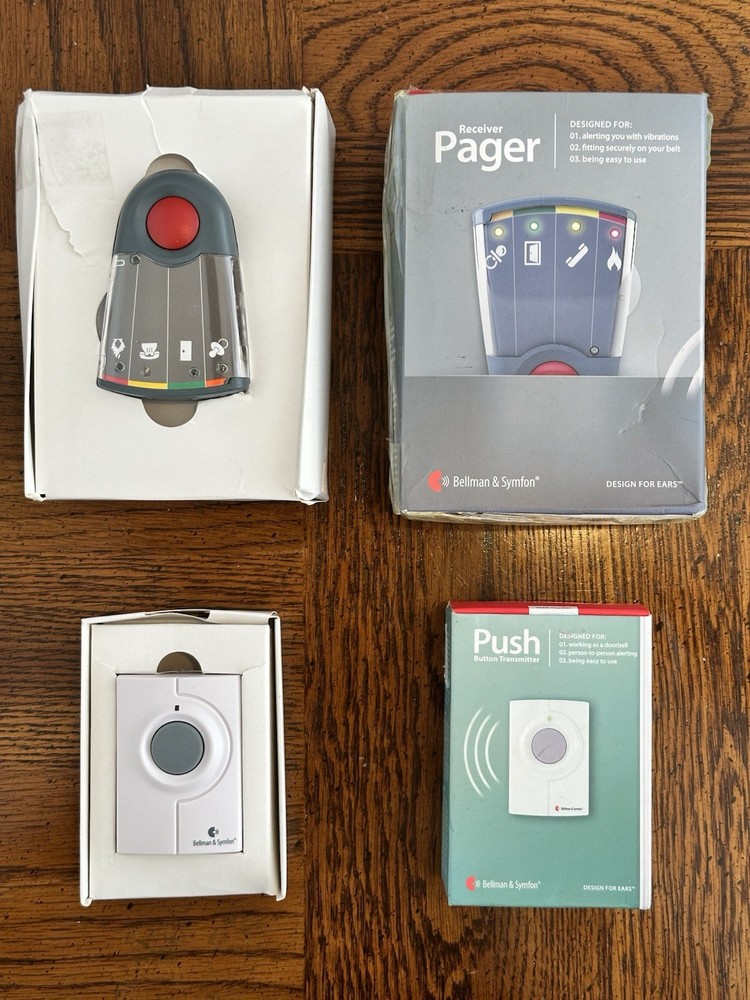 Bellman & Symfon Alert System – Pager Receiver + Push Button Transmitter