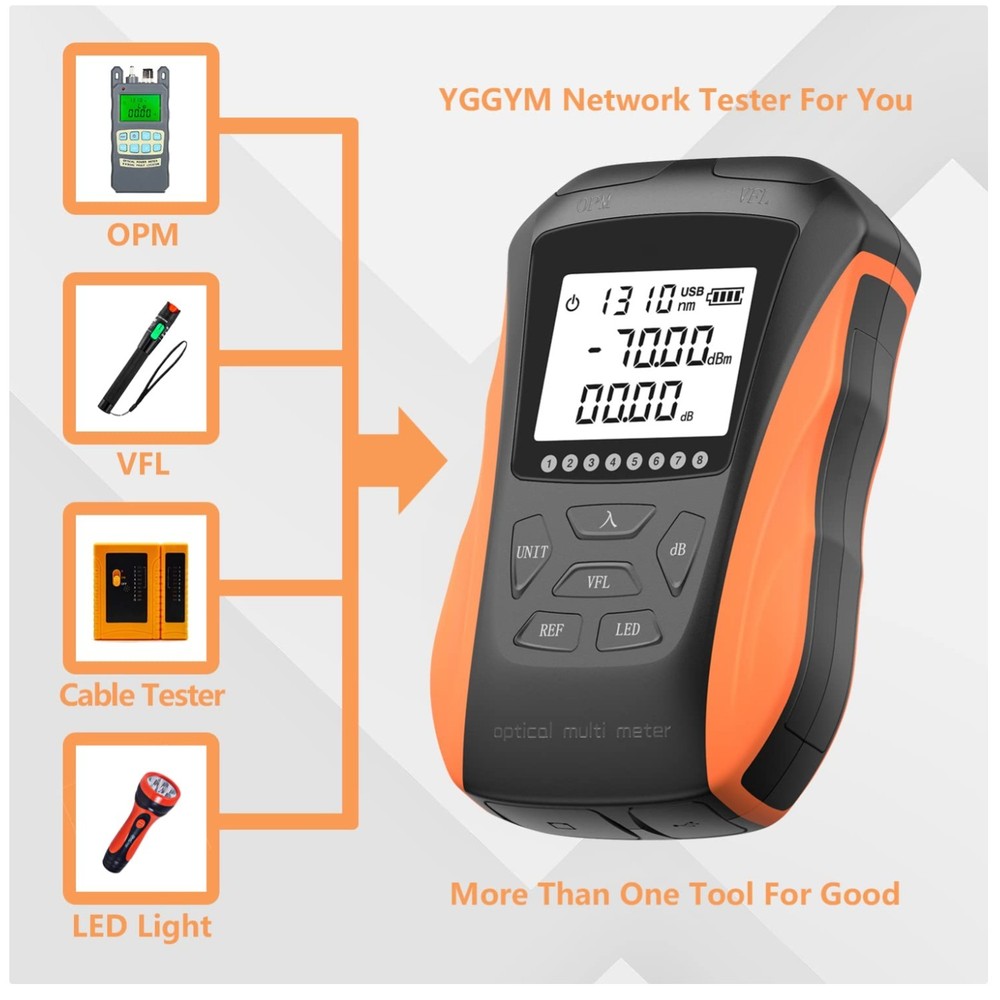 4-in-1 Optical Power Meter with VFL & Cable Tester