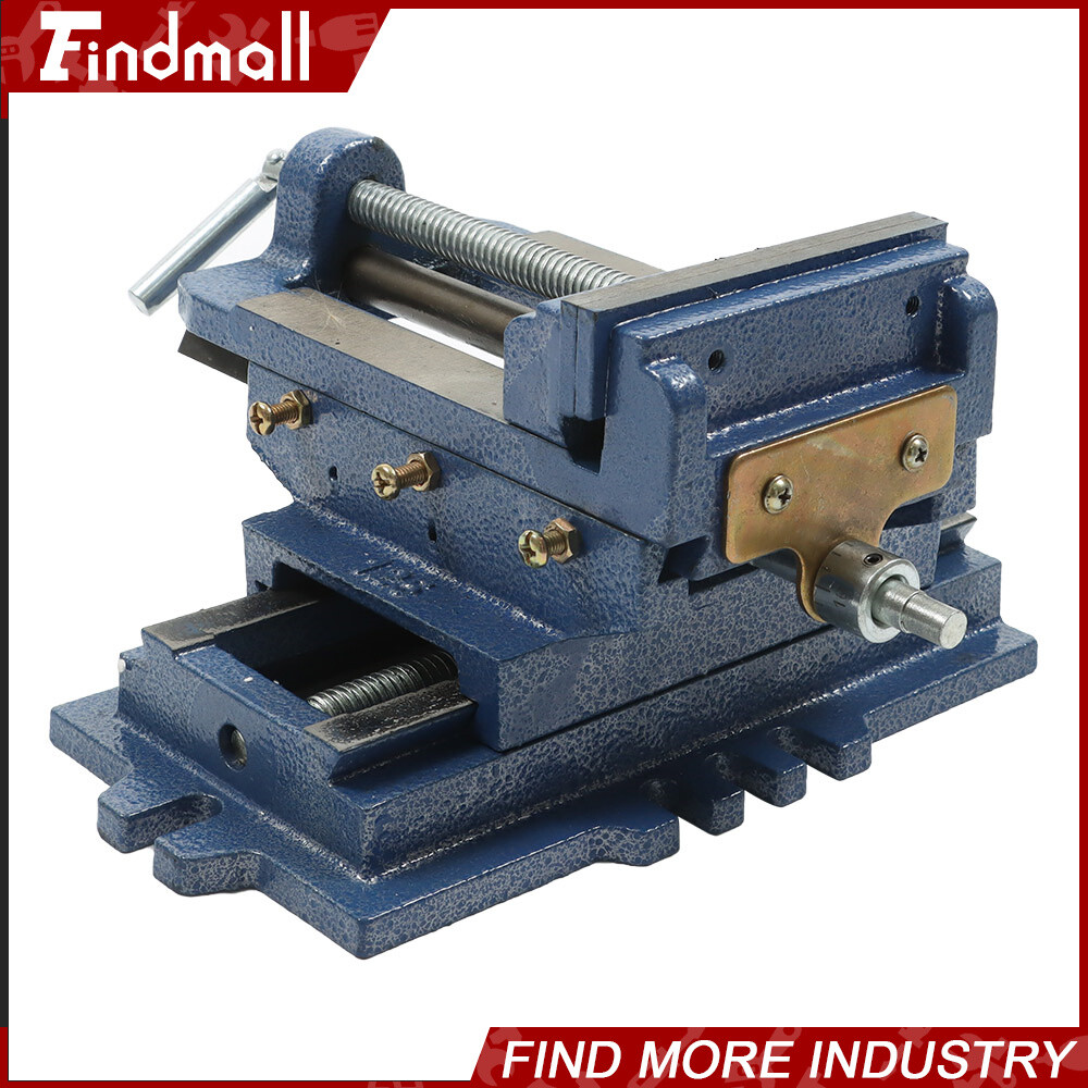 For Cross Slide Vise Drill Press Metal Milling 2 Way Heavy Duty Clamp Machine 5"