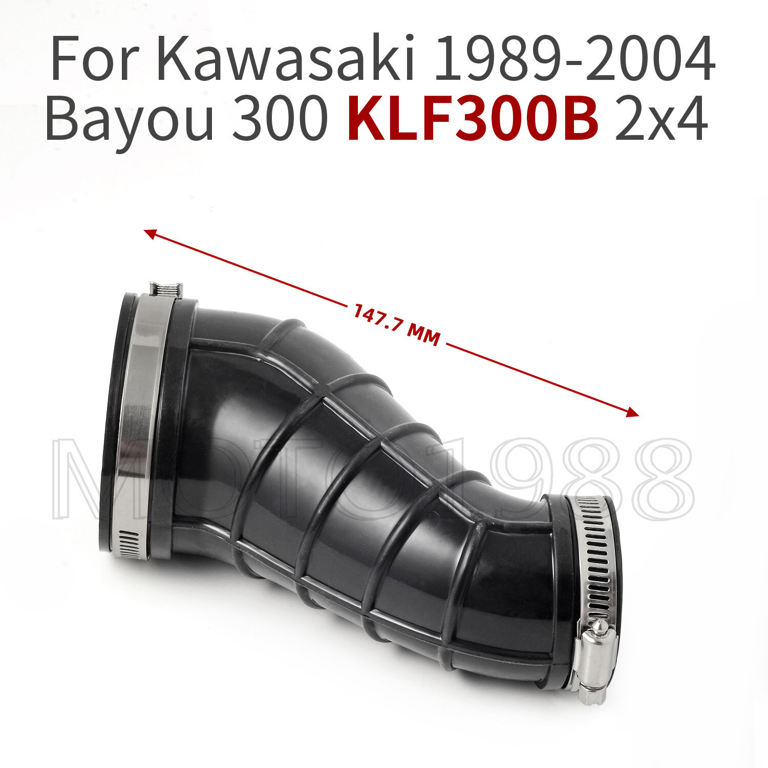 FOR KAWASAKI BAYOU 300 KLF300B 2X4 AIR BOX TO CARBURETOR INTAKE BOOT DUCT 89-04