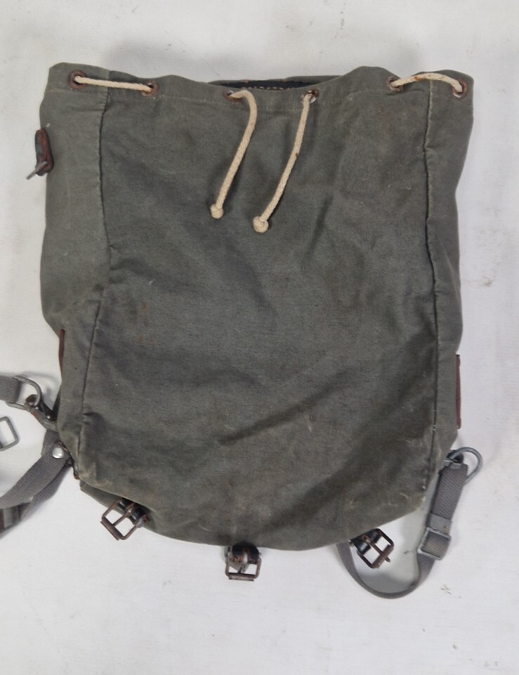 Vintage Austrian Military Bag Backpack