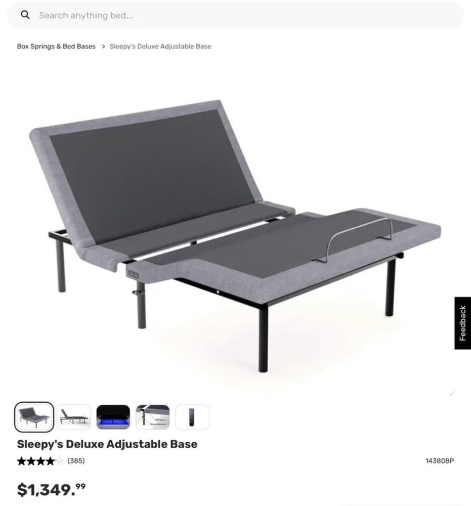 Remote Control RF62 - Sleepy’s Deluxe Adjustable Base - RF.62.12.01