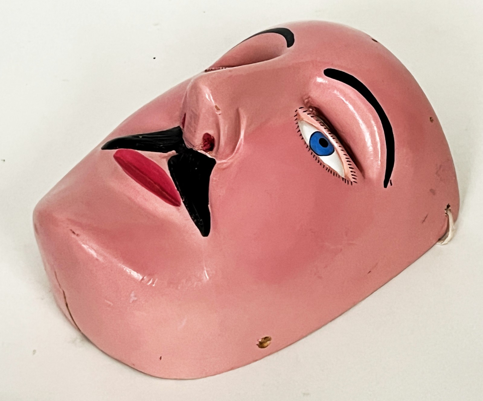 FELIPE HORTA TOCUARO MICHOACAN CURPITES WOOD DANCE MASK MEXICAN FOLK ART VIEJITO