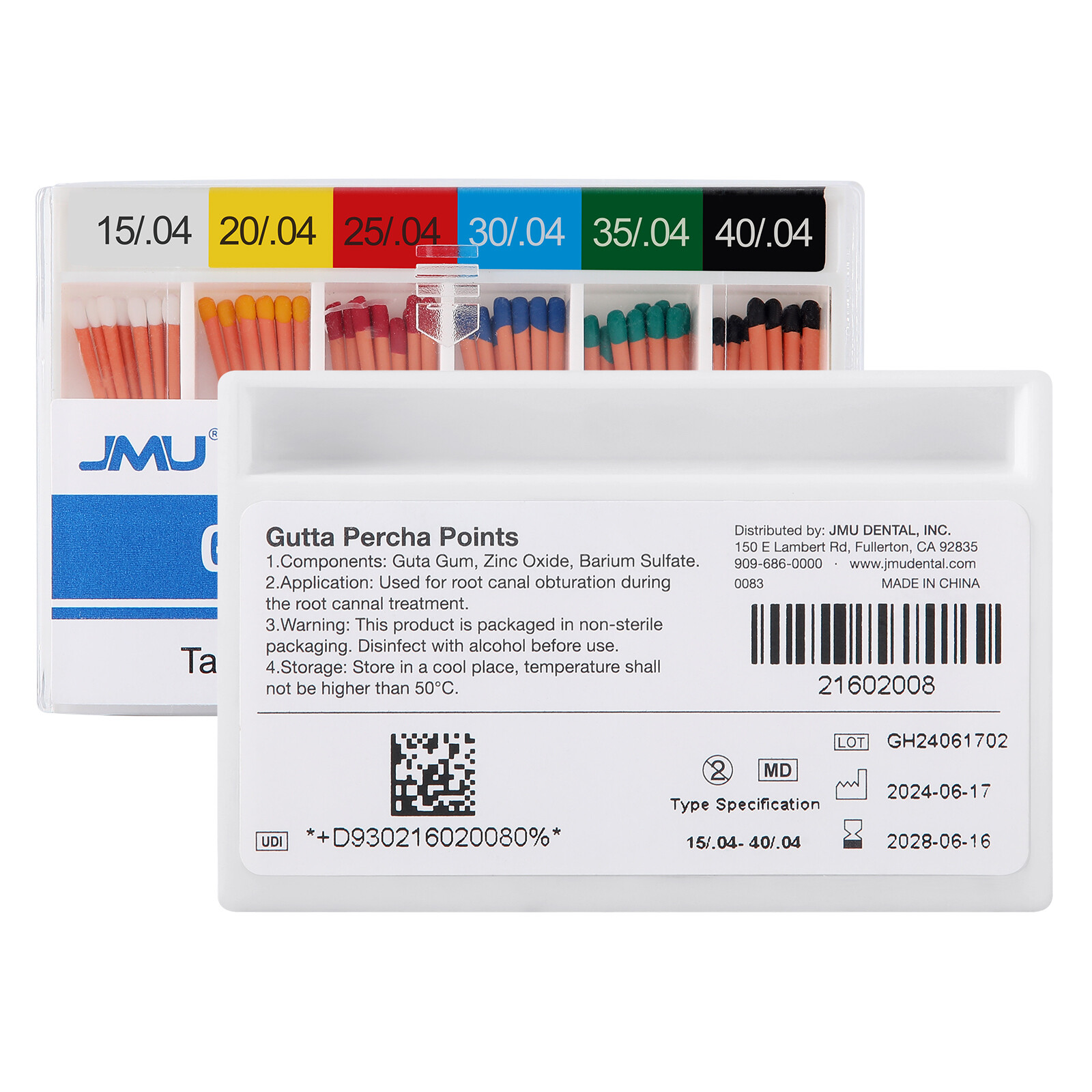 JMU Dental Gutta Percha Points Absorbent Paper Points Endodontic Root Canal