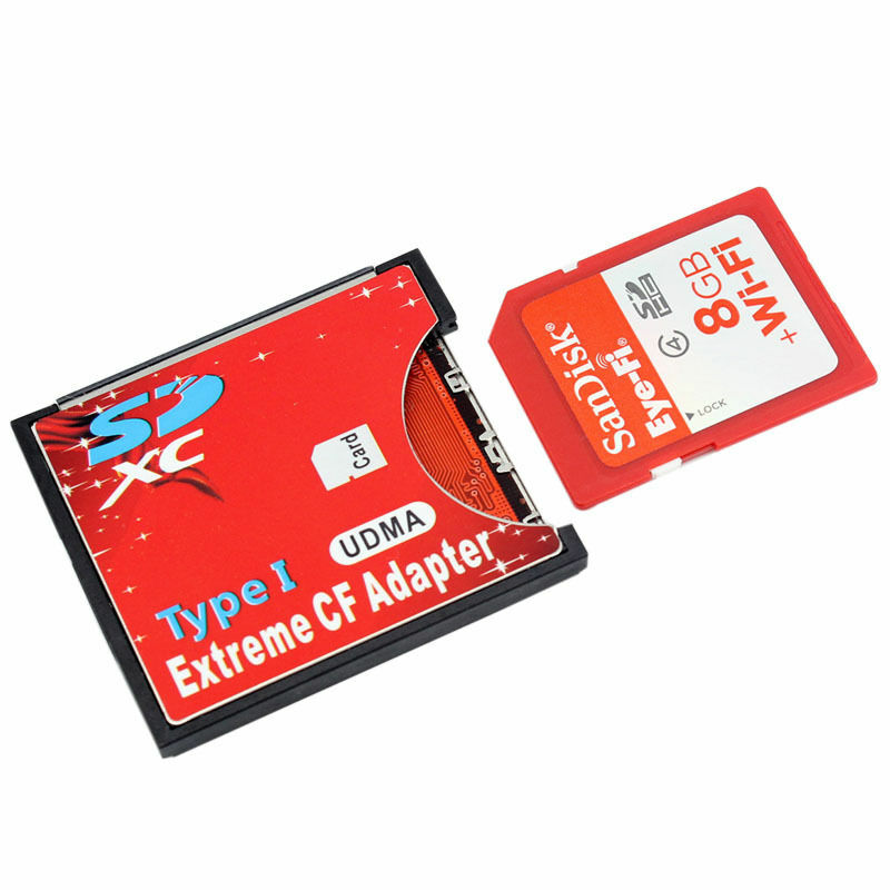High Speed SD to CF Card Type I Adapter Support SDHC/SDXC to 16/32/64/128 GB