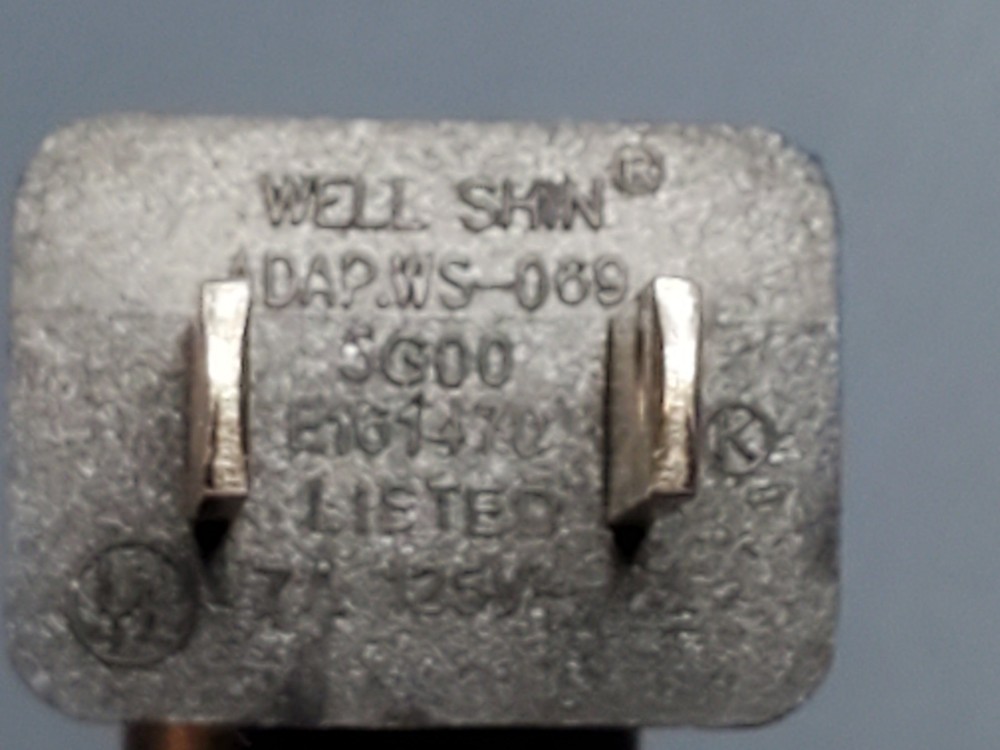 Logitech alert LA700e Replacement Part - OEM 5' Power Cord And 90 Degree Plug
